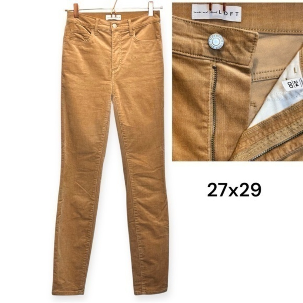 LOFT Skinny Corduroy Pants Perfect Camel size 24/00